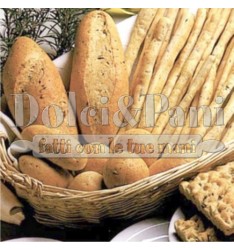 Preparato per Pane e Grissini ai Sapori Mediterranei con Semi, Fiocchi, Verdure e Spezie
