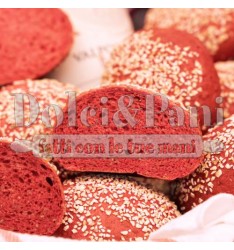 Preparato per Pane Rosso con Riso Rosso Integrale e Rapa Rossa