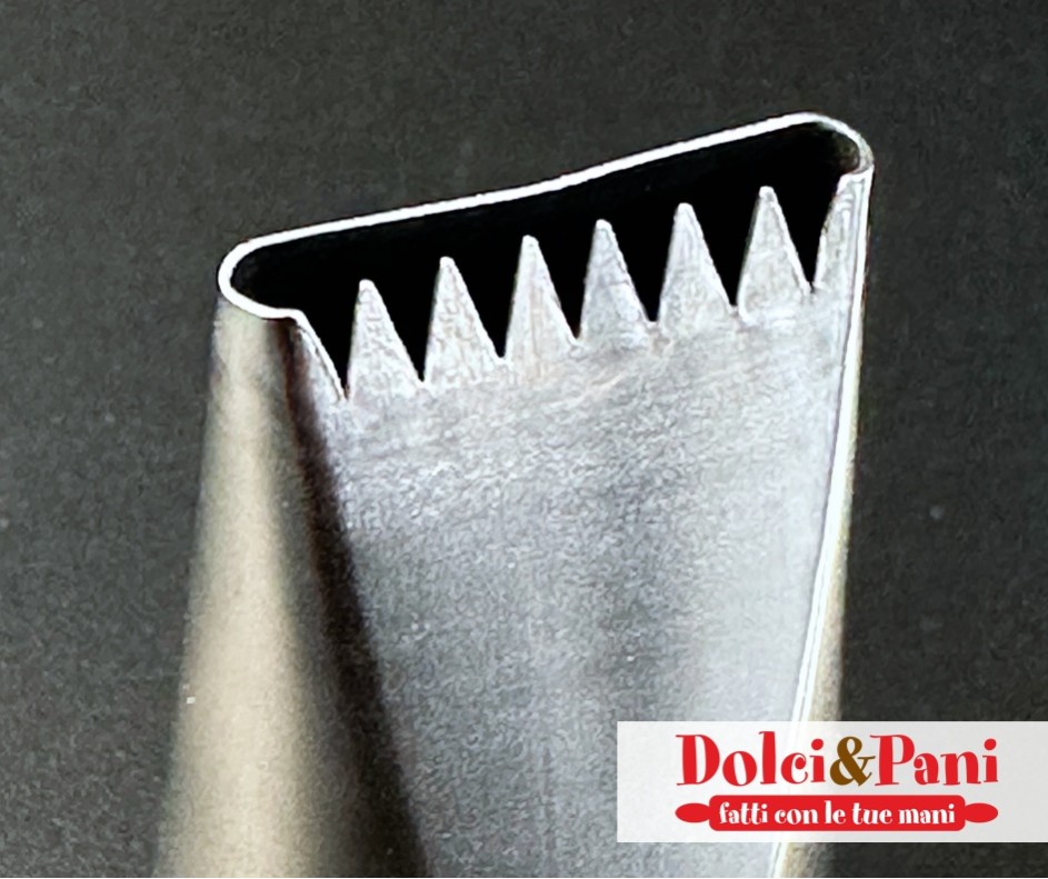 Bocchetta dentata e liscia in acciaio inox 16 × 2 mm