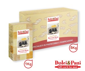 Preparato per focacce, pizza e pepite nere con carbone vegetale