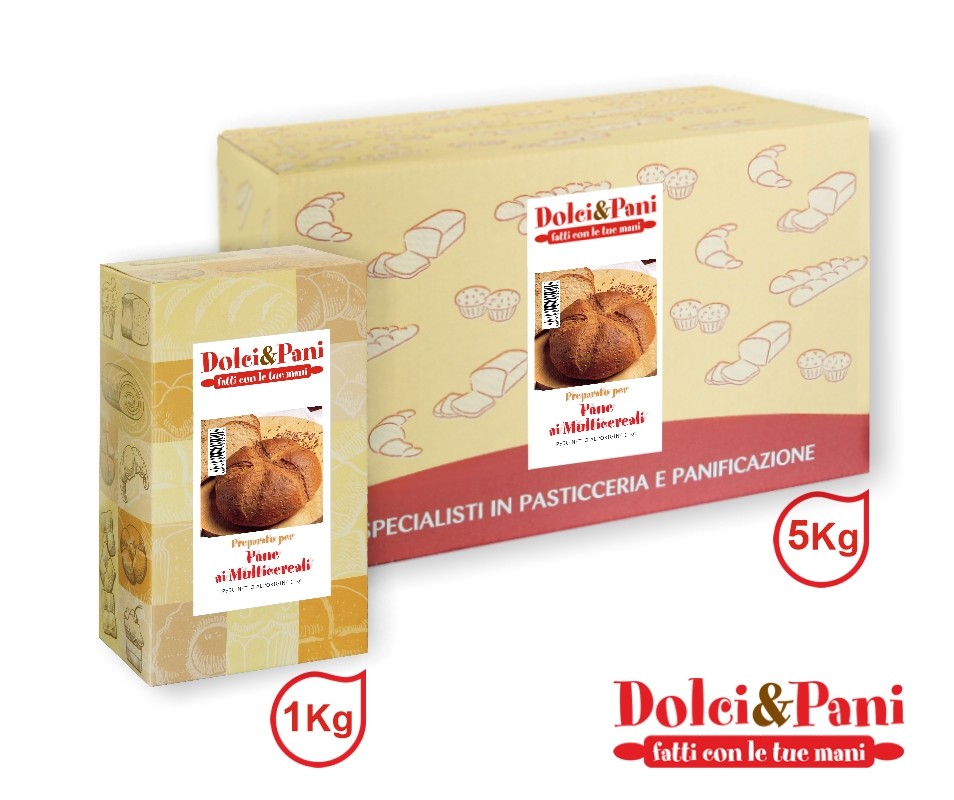 Preparato per Pane ai Multicereali con 7 Cereali, Soia e Semi Preparato per Pane ai Multicereali con 7 Cereali, Soia e Semi