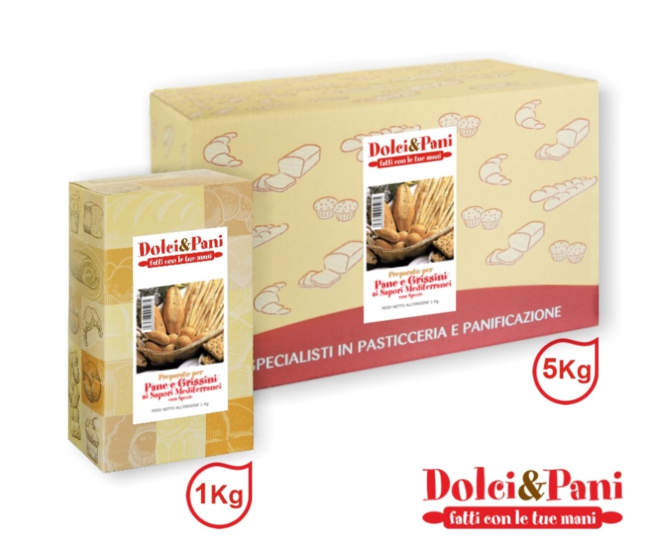 Preparato per Pane e Grissini ai Sapori Mediterranei