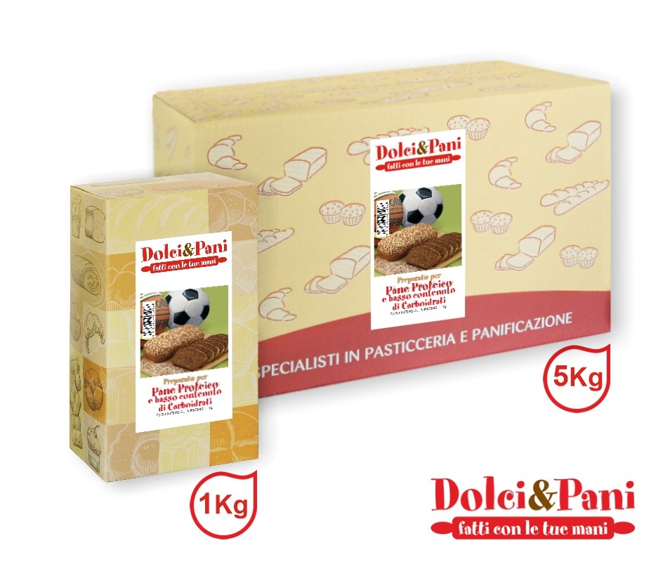 Pane proteico ricco di fibre, omega-3 e iodio, perfetto per sportivi Pane proteico ricco di fibre, omega-3 e iodio, perfetto per sportivi
