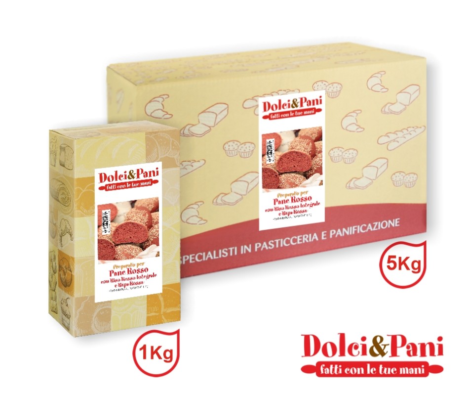 Pane rosso con riso integrale e rapa, ricco di antiossidanti e fibre