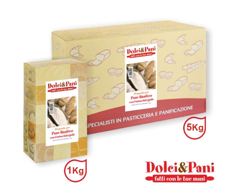Preparato per Pane Rustico con Cereali in Fiocchi e Semi