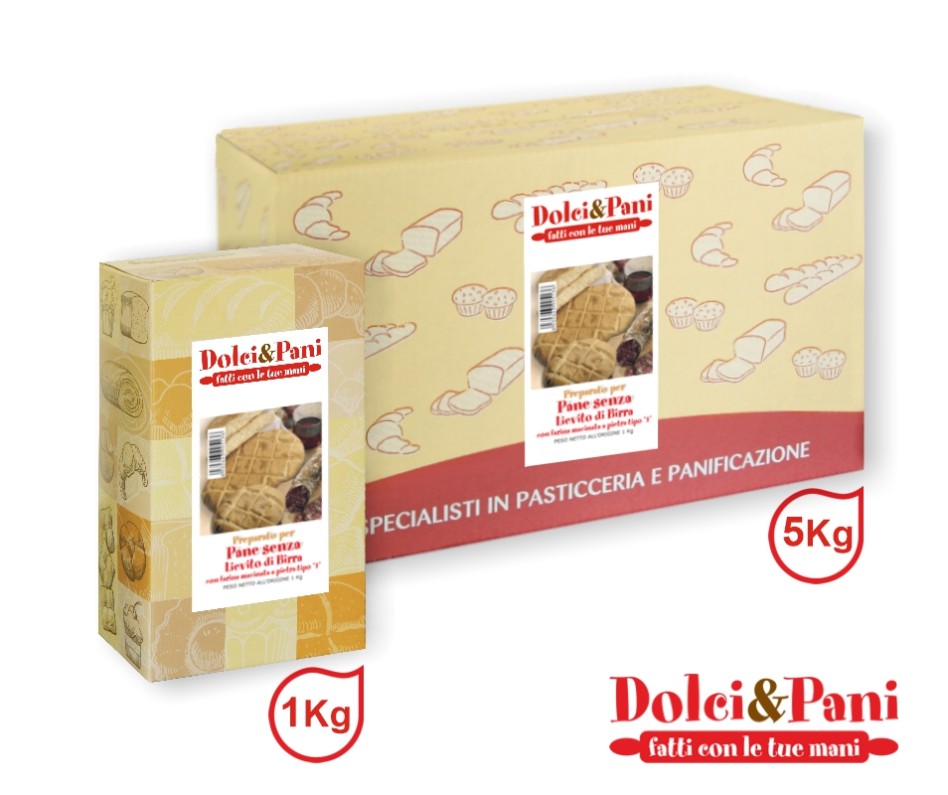 Preparato per Pane senza Lievito di birra, con Farina Macinata a Pietra