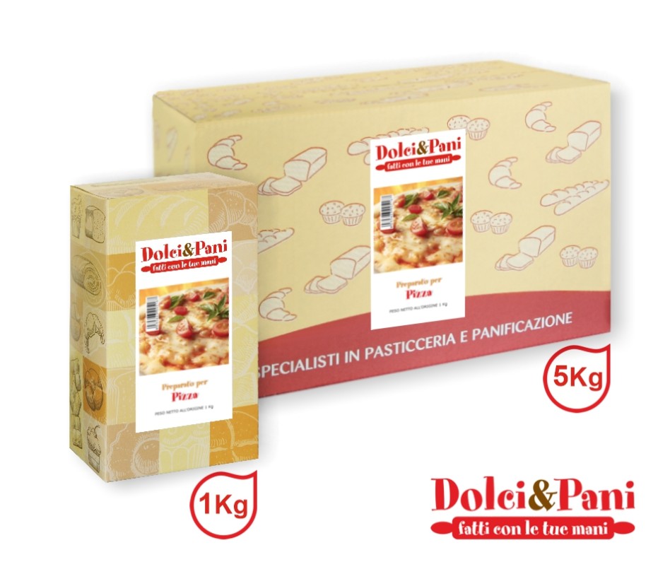 Preparato per pizza fatta in casa soffice, croccante e ben lievitata