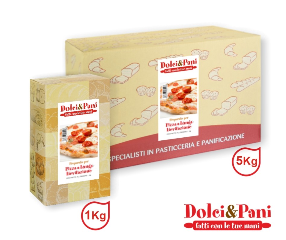 Preparato per pizza a lunga lievitazione con semola, avena e patate