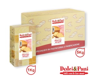 Preparato per plumcake integrale con zucchero di canna e uova in polvere