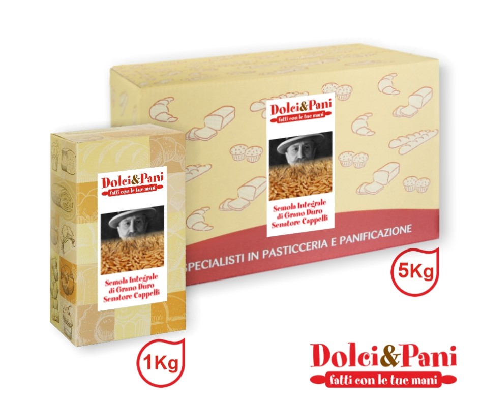 Semola Integrale di Grano Duro Senatore Cappelli (da agricoltura biologica)