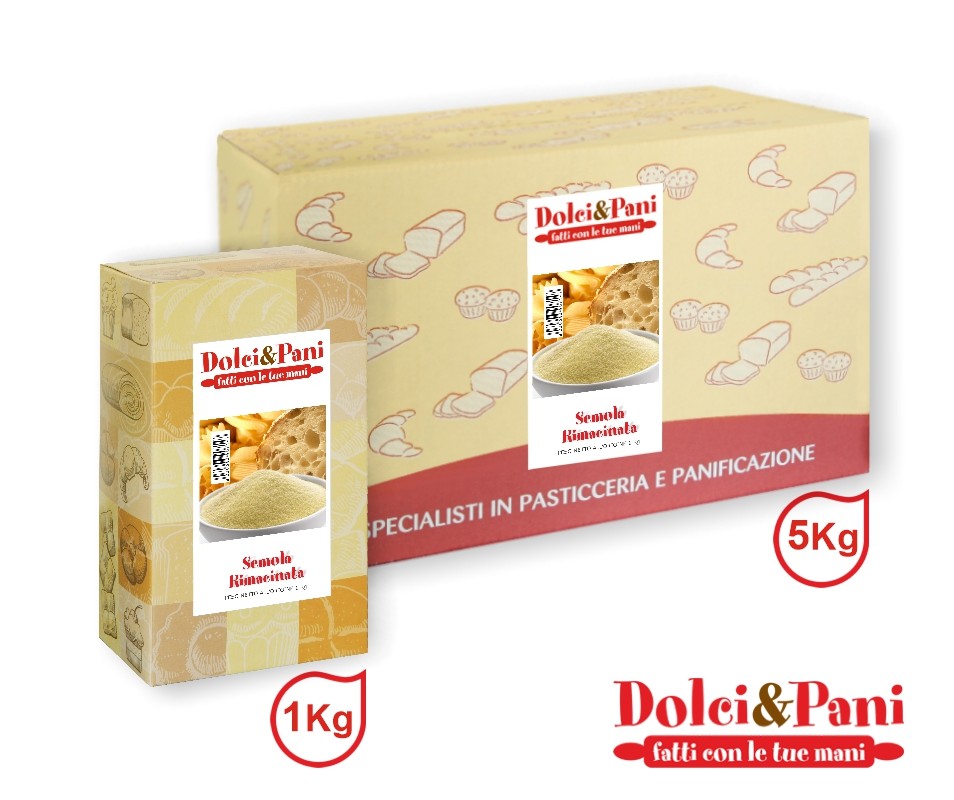 Semola rimacinata di grano duro ideale per pane, pasta fresca e dolci tradizionali Semola rimacinata di grano duro ideale per pane, pasta fresca e dolci tradizionali