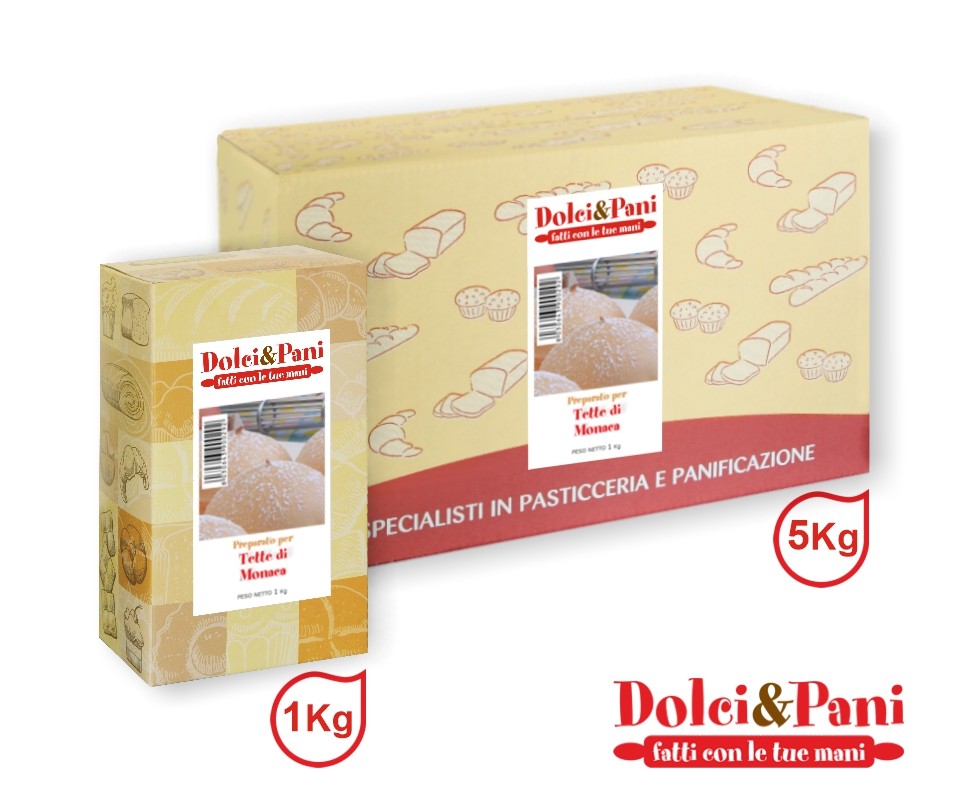 Preparato per Tette di Monaca, dolci soffici da farcire tipici della Puglia Preparato per Tette di Monaca, dolci soffici da farcire tipici della Puglia