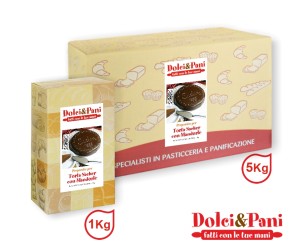 Preparato per base Sacher al cacao e mandorle da farcire con albicocca e cioccolato