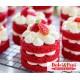 Preparato per torta Red Velvet rossa con crema bianca Preparato per torta Red Velvet rossa con crema bianca