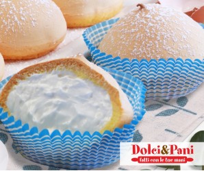 Preparato per Tette di Monaca, dolci soffici da farcire tipici della Puglia