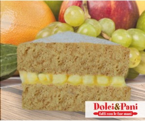 Torta vegana integrale soffice realizzata con VEGANBEL INTEGRALE